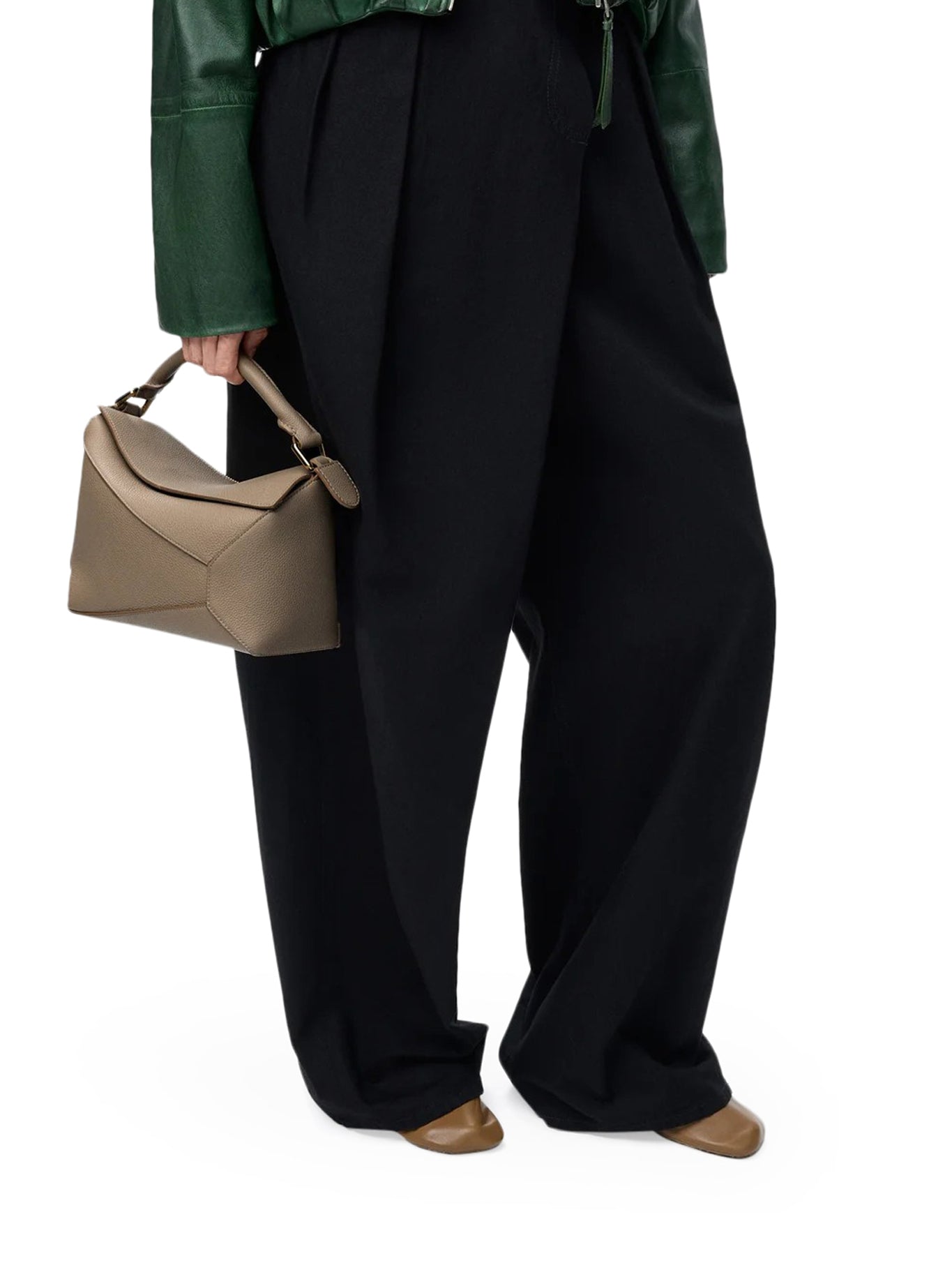 SMALL PUZZLE EDGE BAG IN GRAINED CALFSKIN