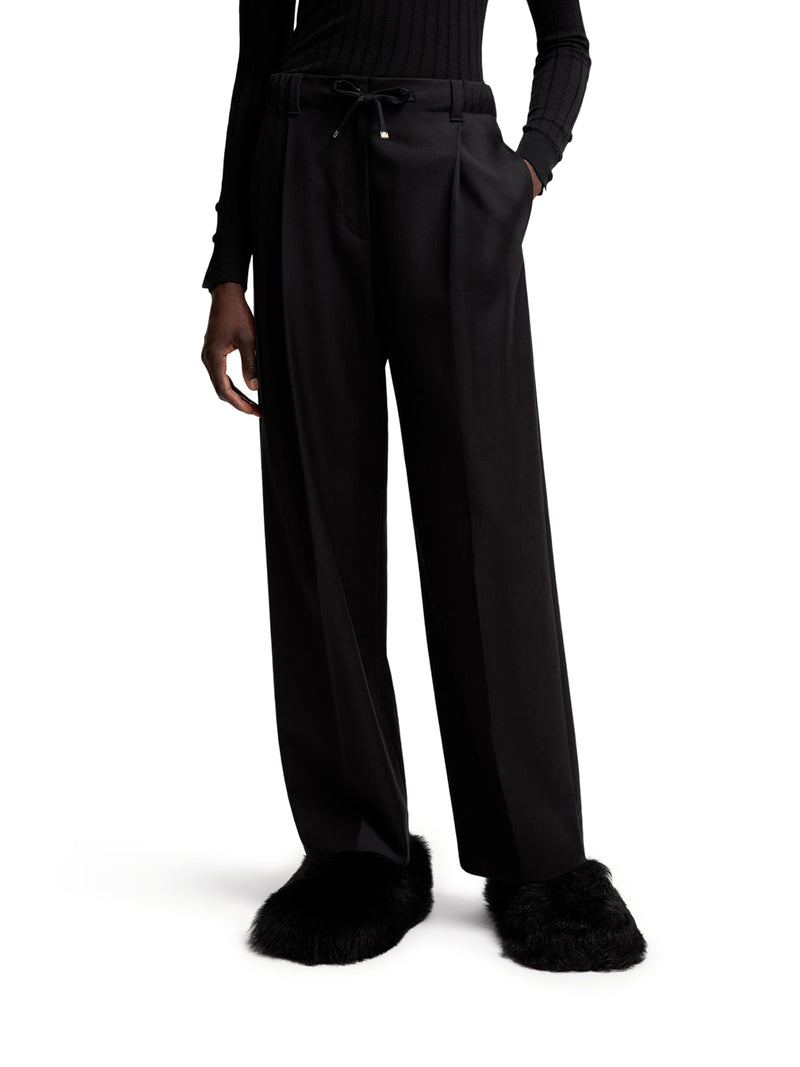 TAILORED WOOL GABARDINE TROUSERS