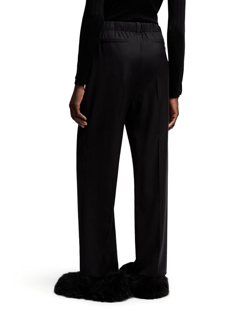 TAILORED WOOL GABARDINE TROUSERS