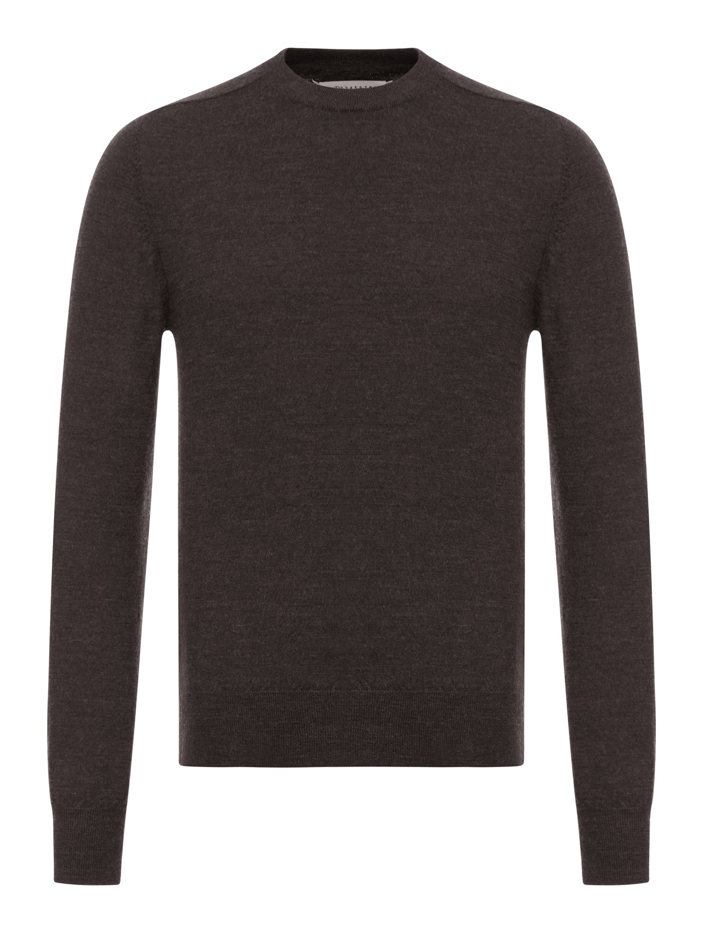 WOOL SWEATER WITH ELBOW PATCHES