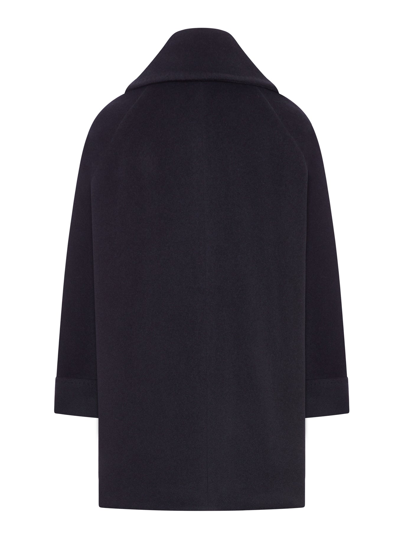 DOUBLE-BREASTED WOOL CLOTH COAT