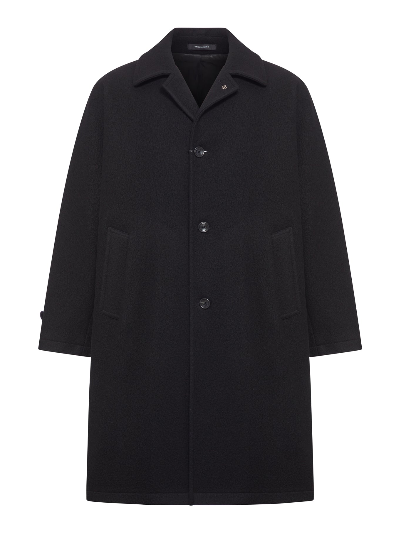 SINGLE-BREASTED WOOL COAT