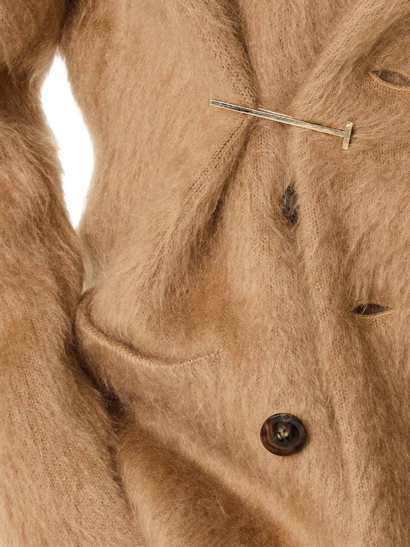 SILVER T-SHAPED BROOCH