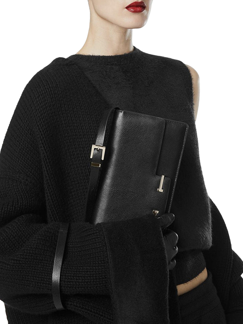 AUBE LEATHER SHOULDER BAG