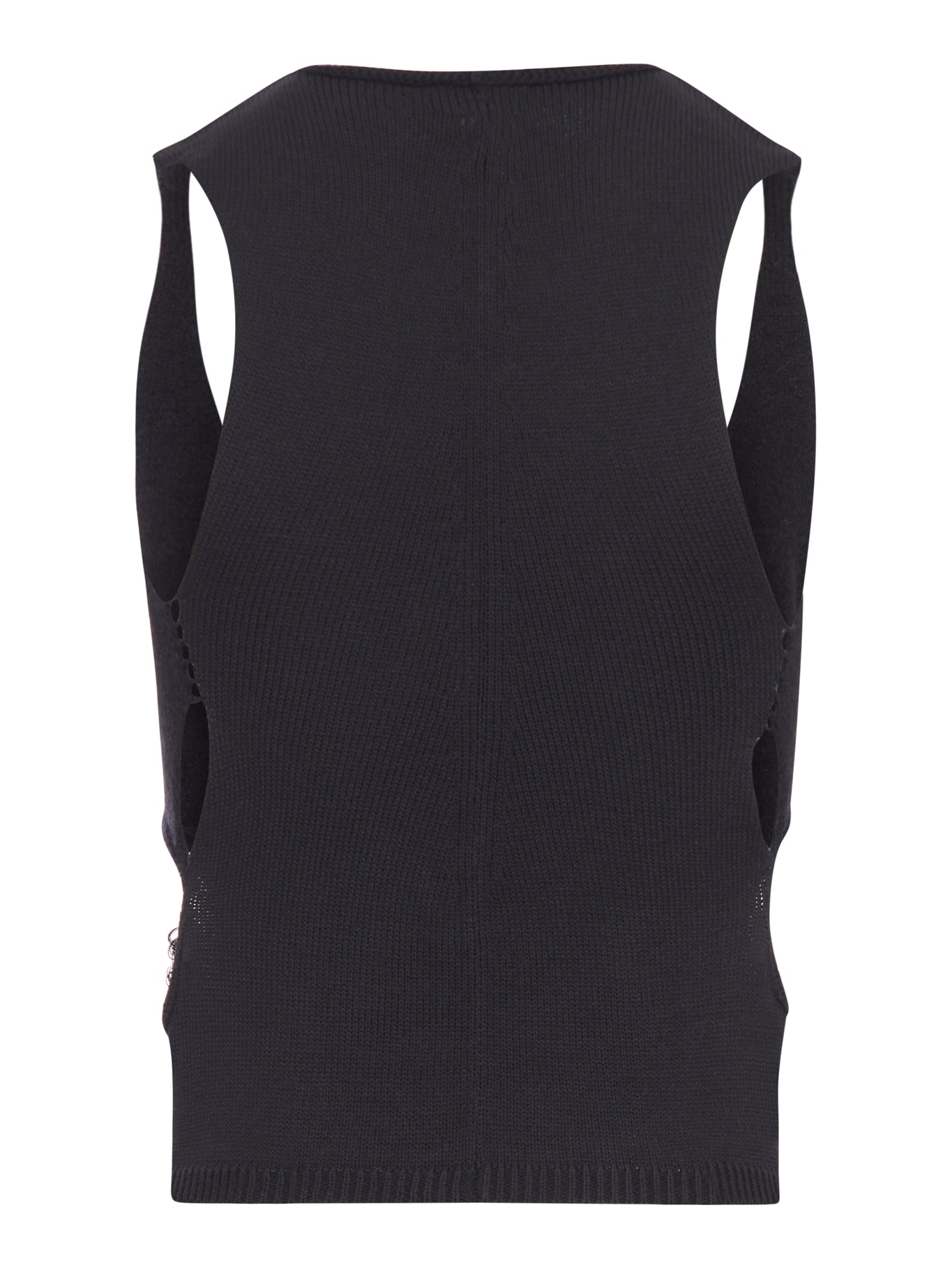 TANJA BLACK WOOL TOP