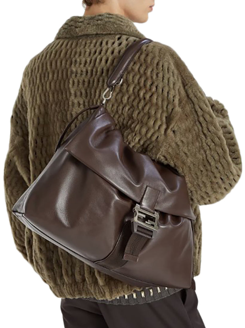 FLUX MAXI MESSENGER LEATHER BAG