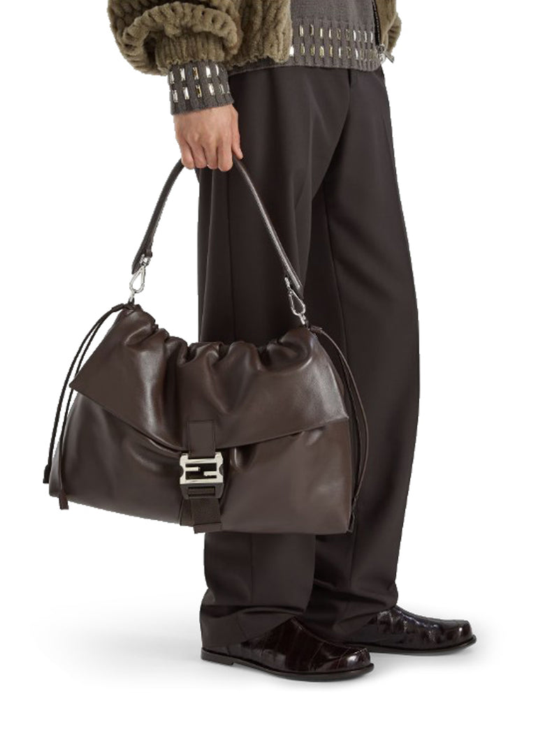 FLUX MAXI MESSENGER LEATHER BAG