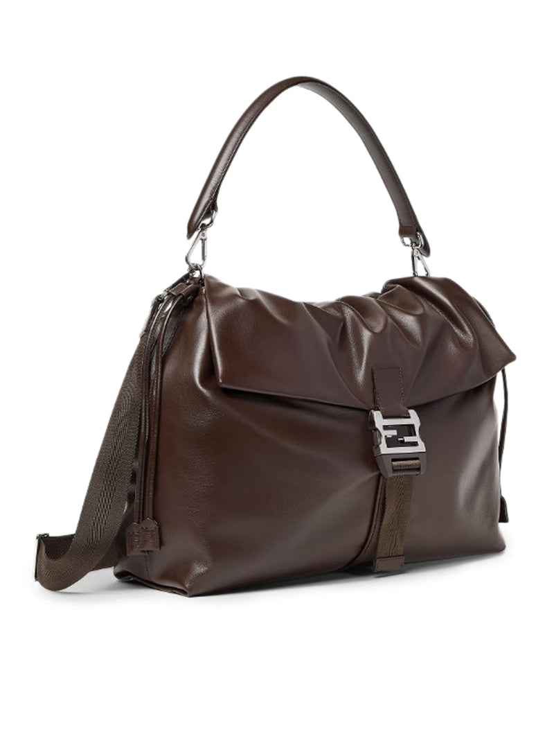 FLUX MAXI MESSENGER LEATHER BAG
