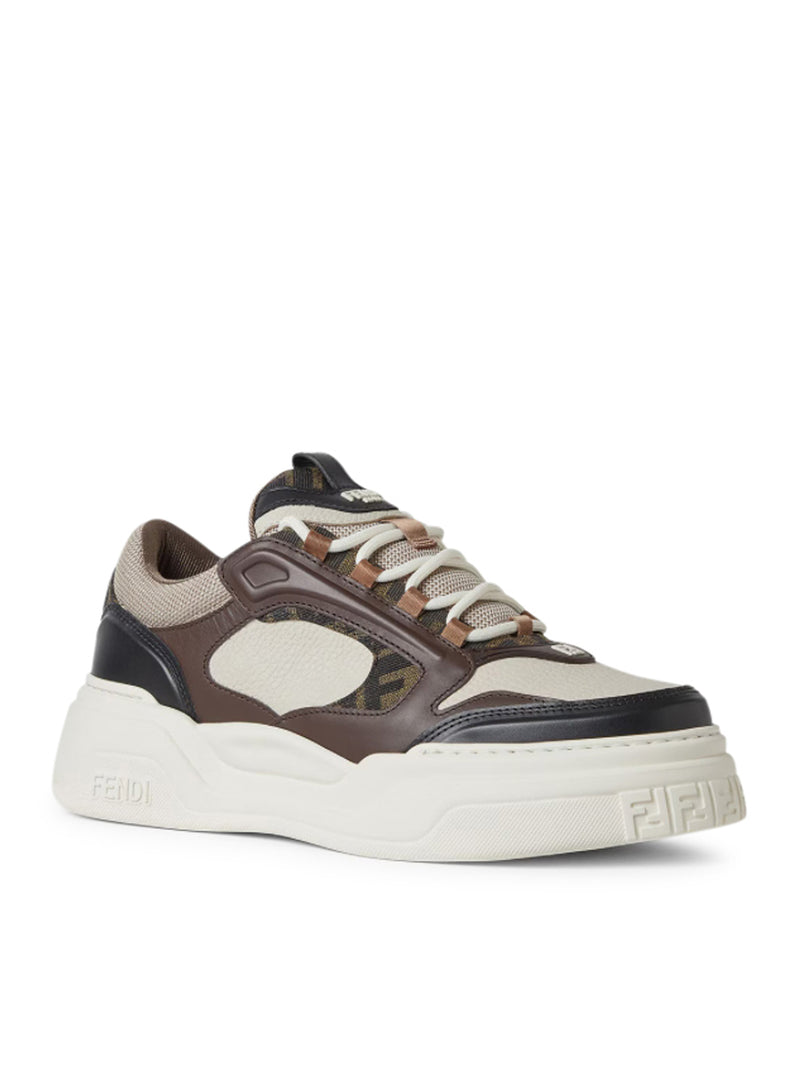 FENDI FORCE LEATHER SNEAKERS