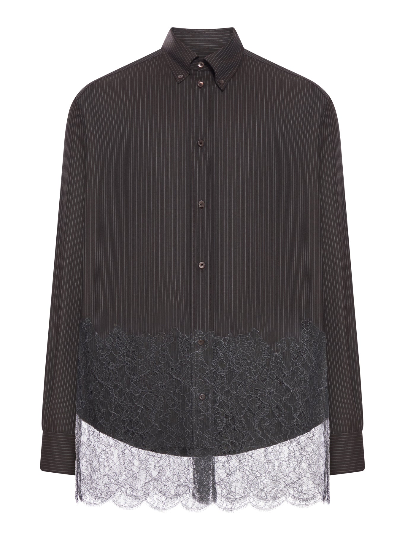 PINSTRIPED WOOL SHIRT