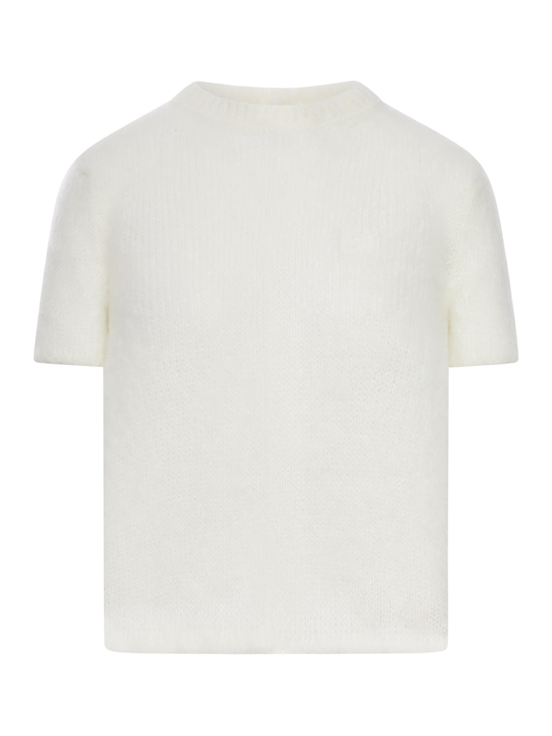 MOHAIR BLEND SHORT-SLEEVED SWEATER