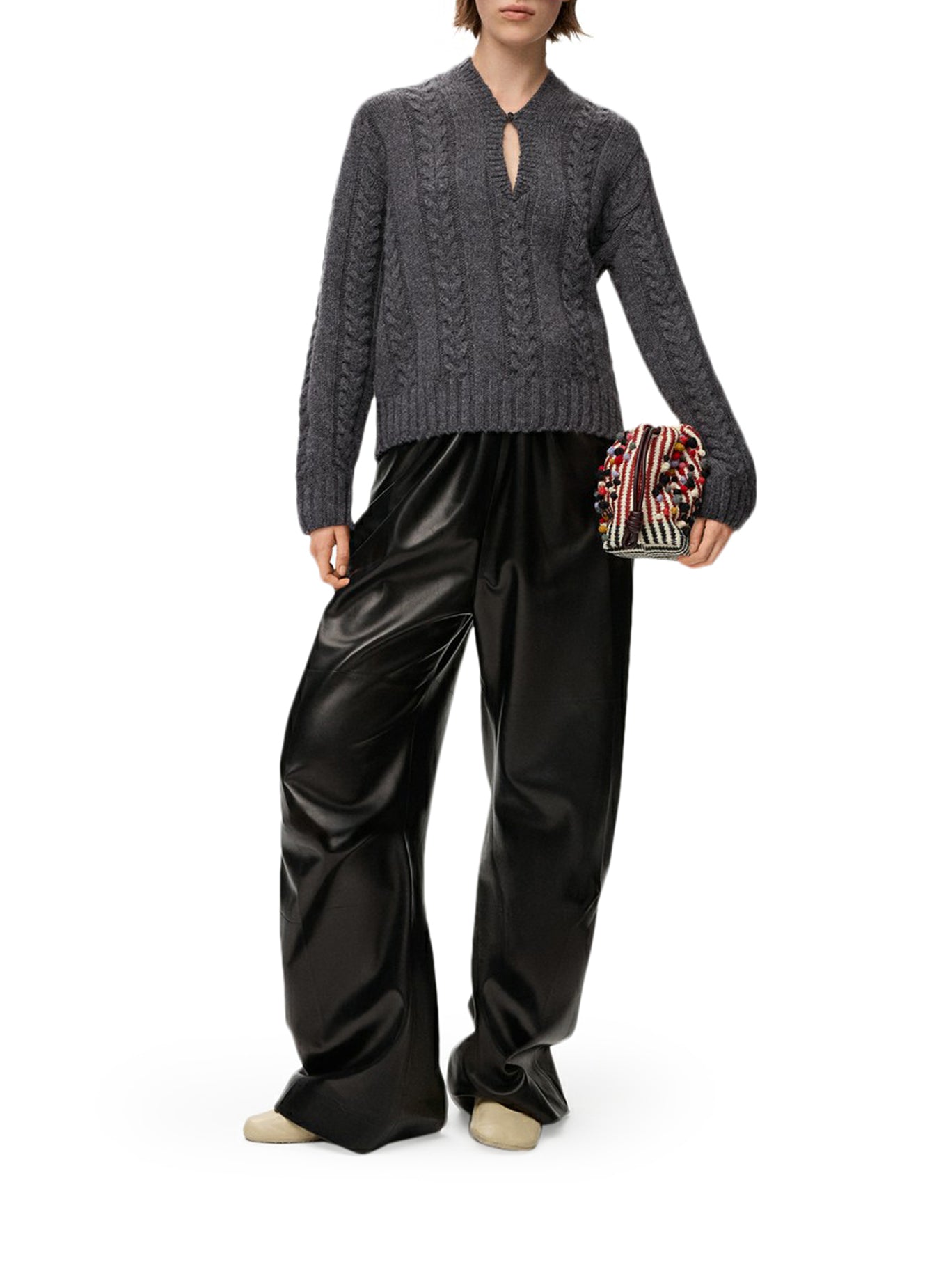 SWEATER IN TEXTURED MOULINÉ WOOL