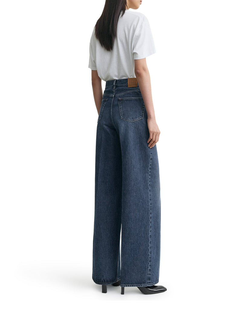 WIDE LEG DENIM JEANS