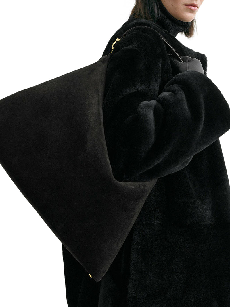 BEVEL SUEDE BAG