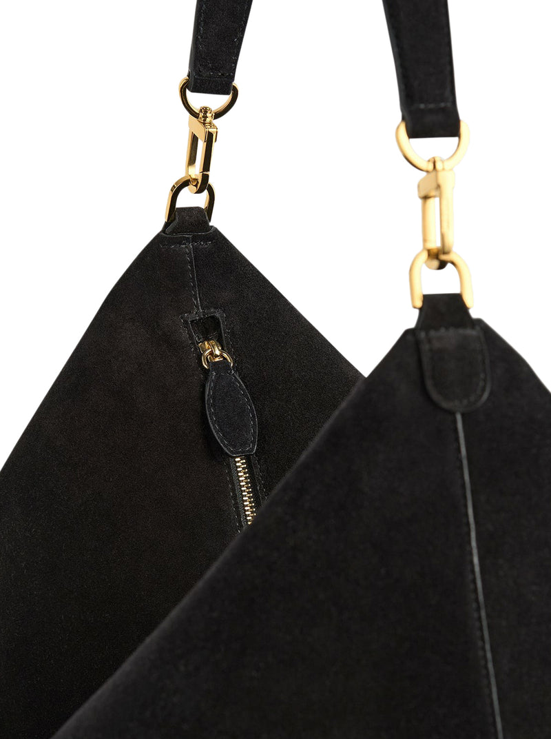 BEVEL SUEDE BAG