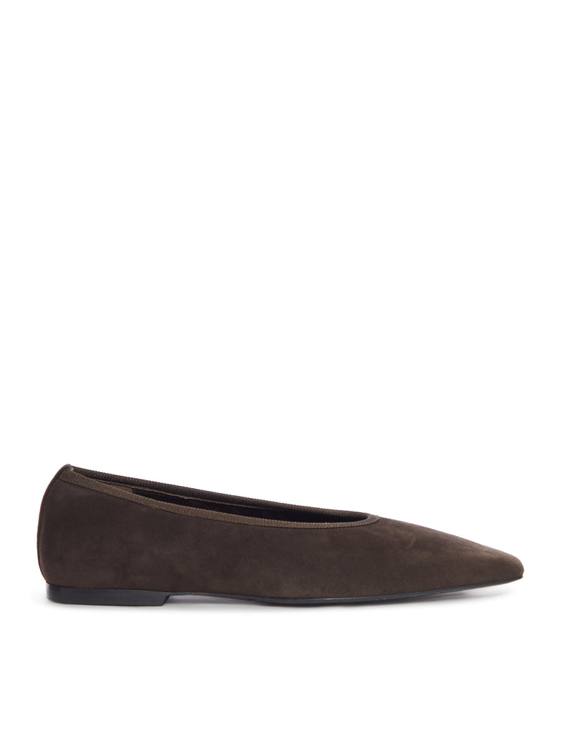 MINIMALIST SUEDE BALLET FLATS