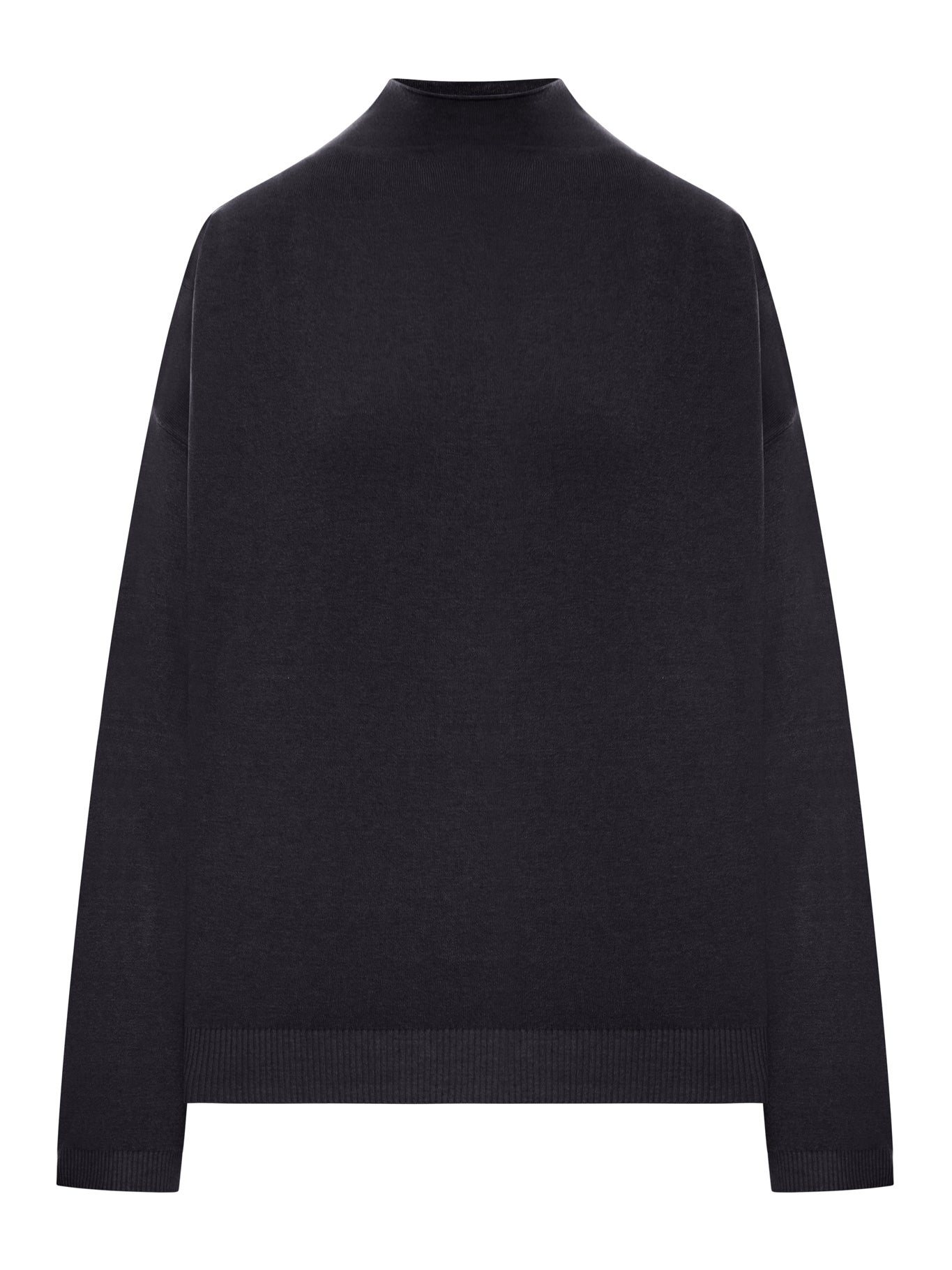 WOOL BLEND HIGH NECK SWEATER