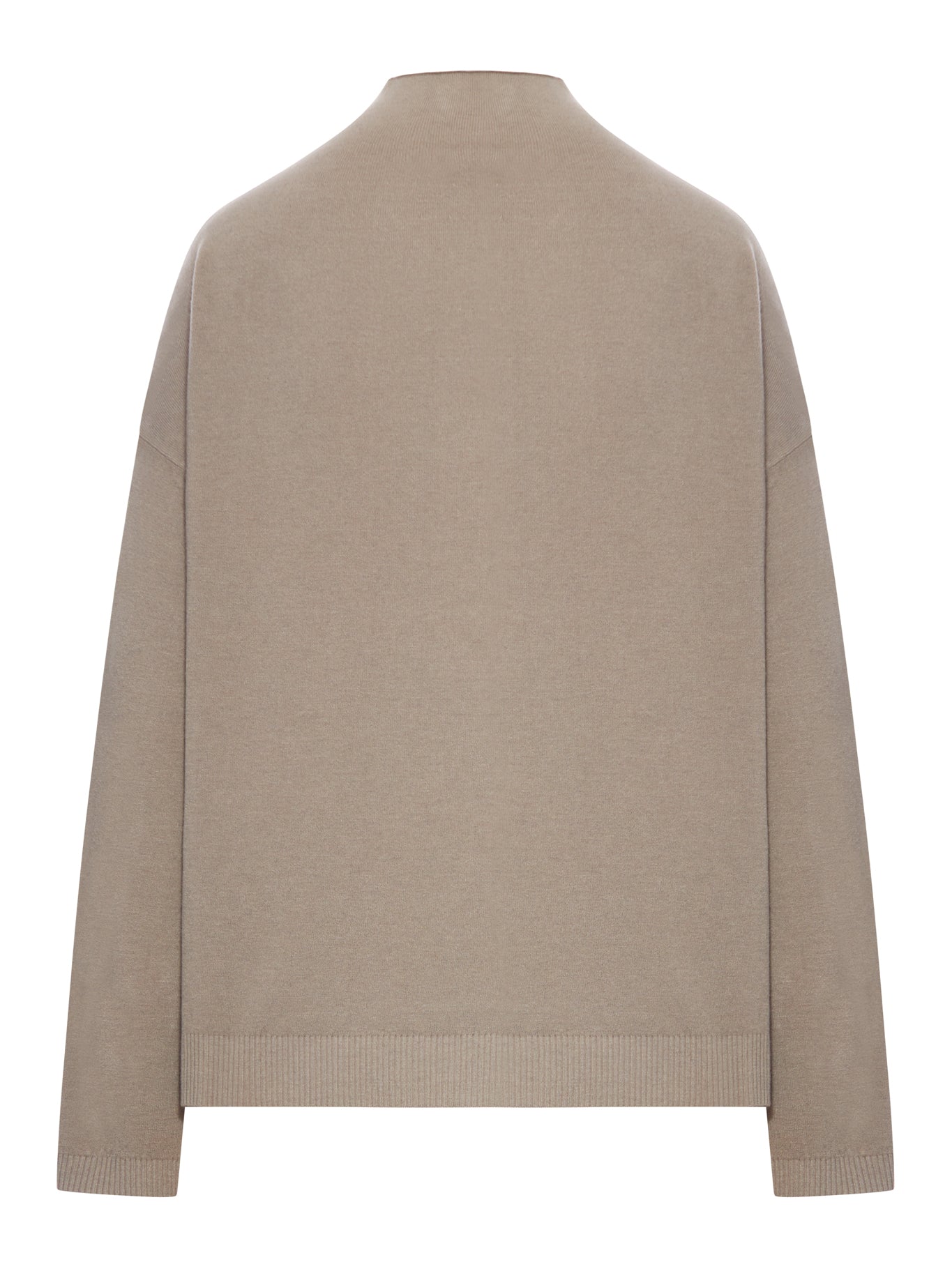 WOOL BLEND HIGH NECK SWEATER