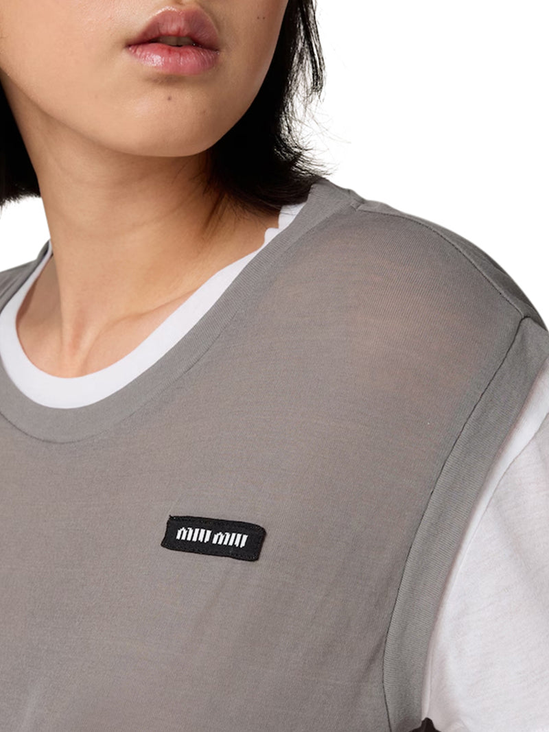 DOUBLE-LAYER JERSEY T-SHIRT