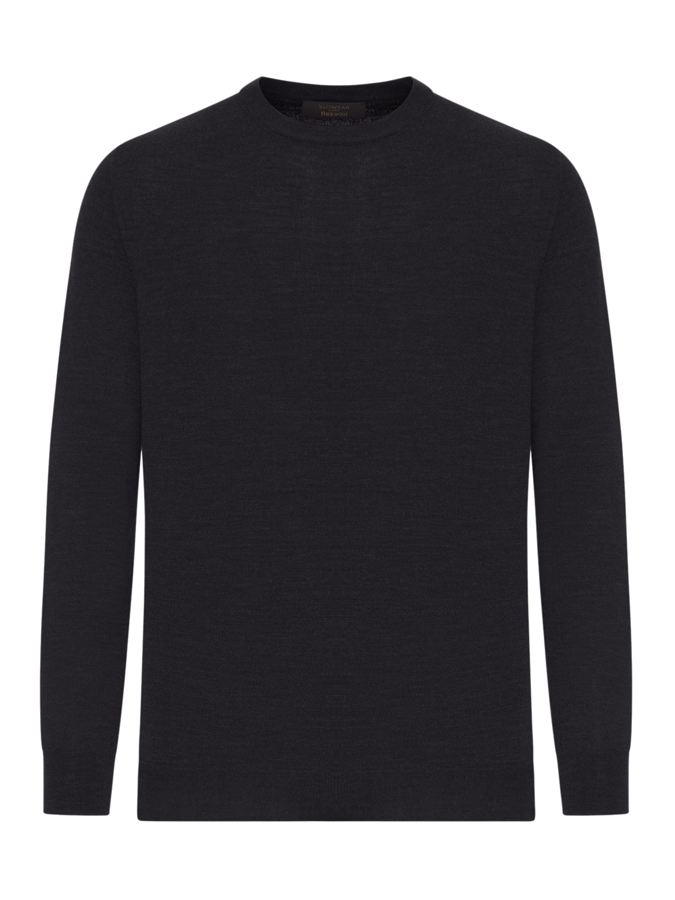 CREW NECK SWEATER IN FINE COMBED WOOL