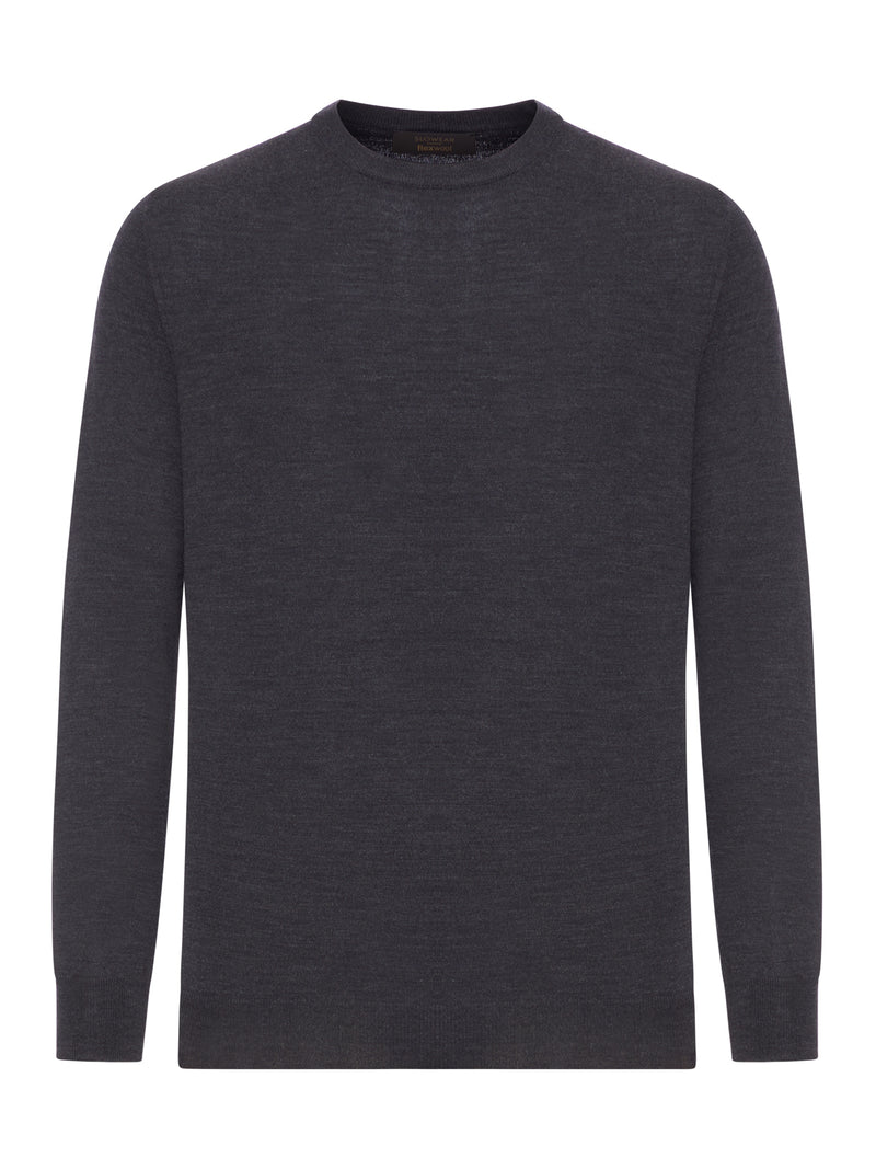 MELANGE EFFECT WOOL SWEATER