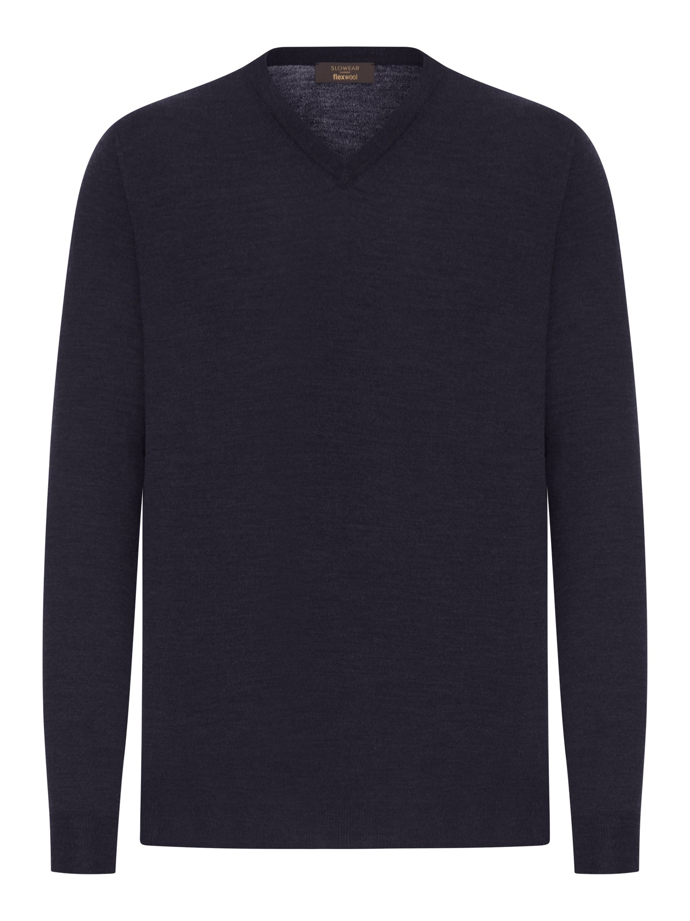V-NECK SWEATER IN FINE COMBED WOOL