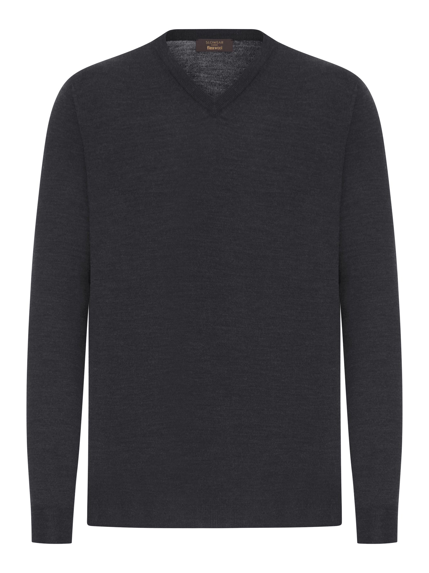 V-NECK SWEATER IN FINE COMBED WOOL