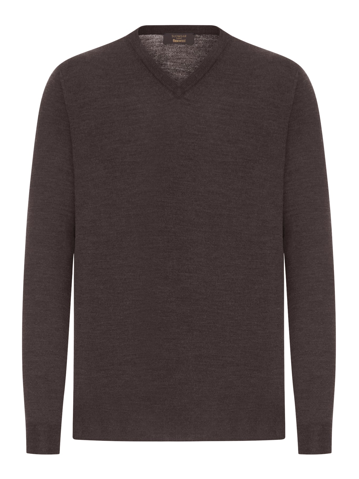V-NECK SWEATER IN FINE COMBED WOOL