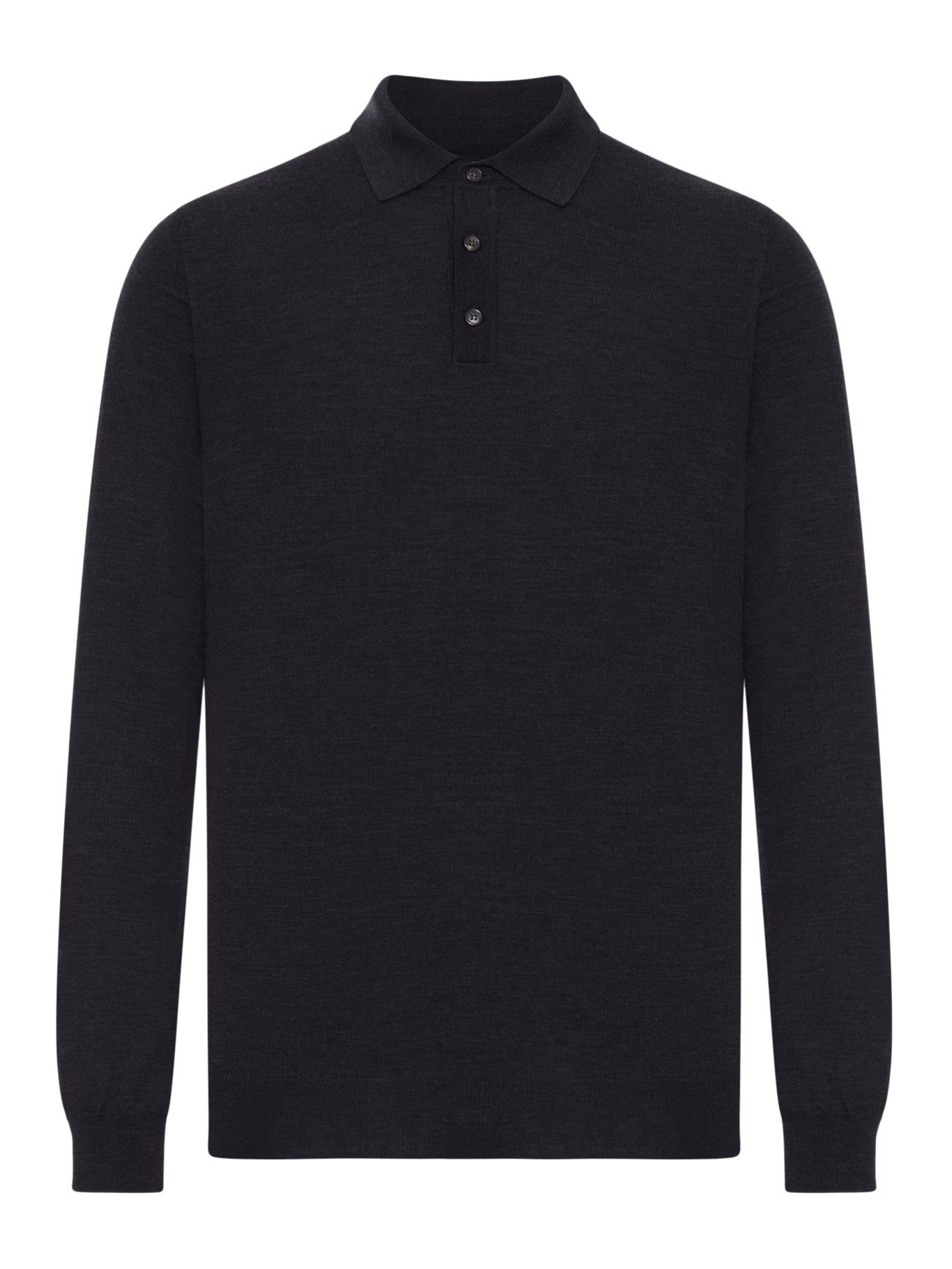POLO SHIRT IN FINE COMBED WOOL