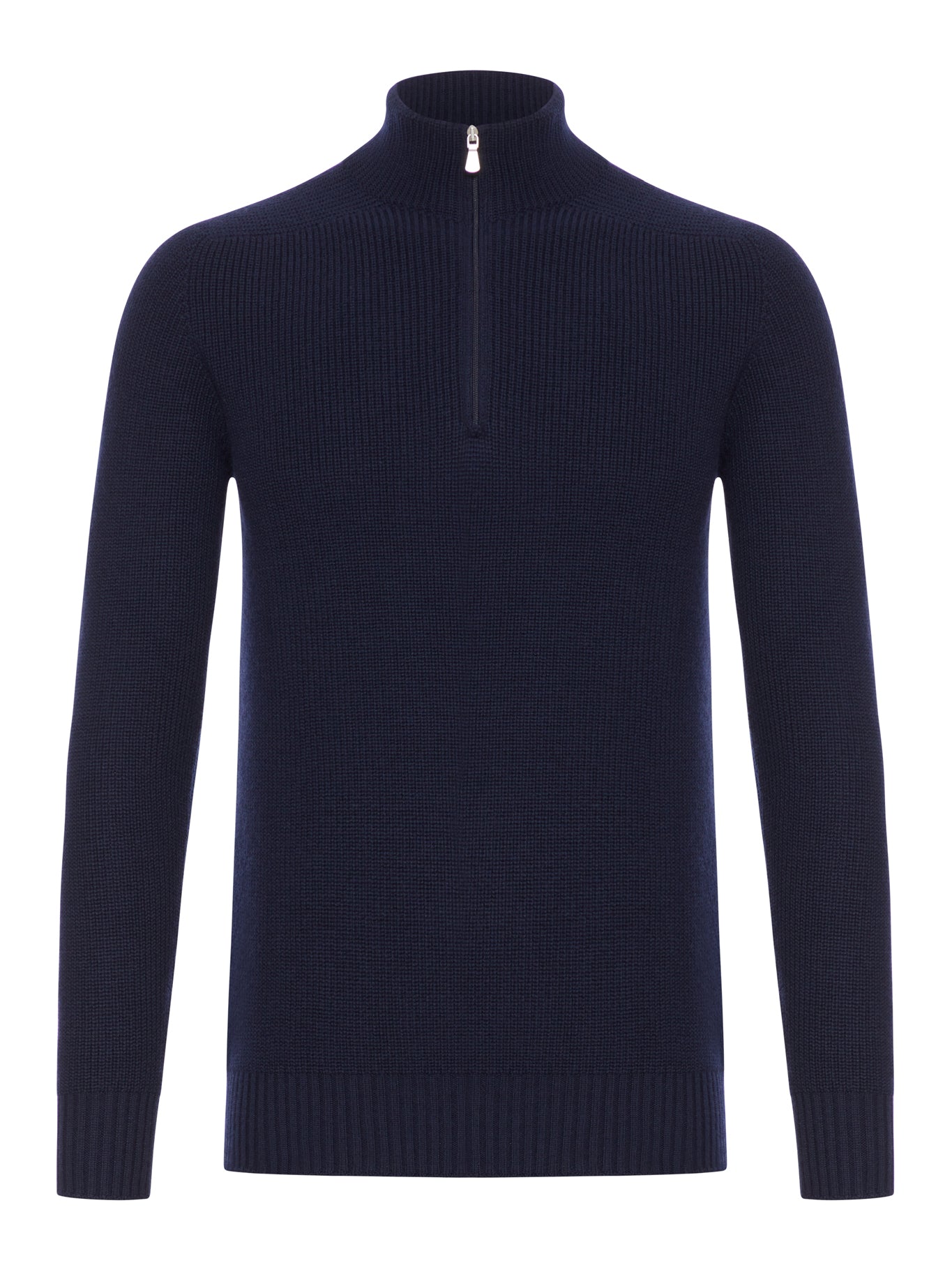 WOOL TURTLENECK SWEATER WITH ZIP