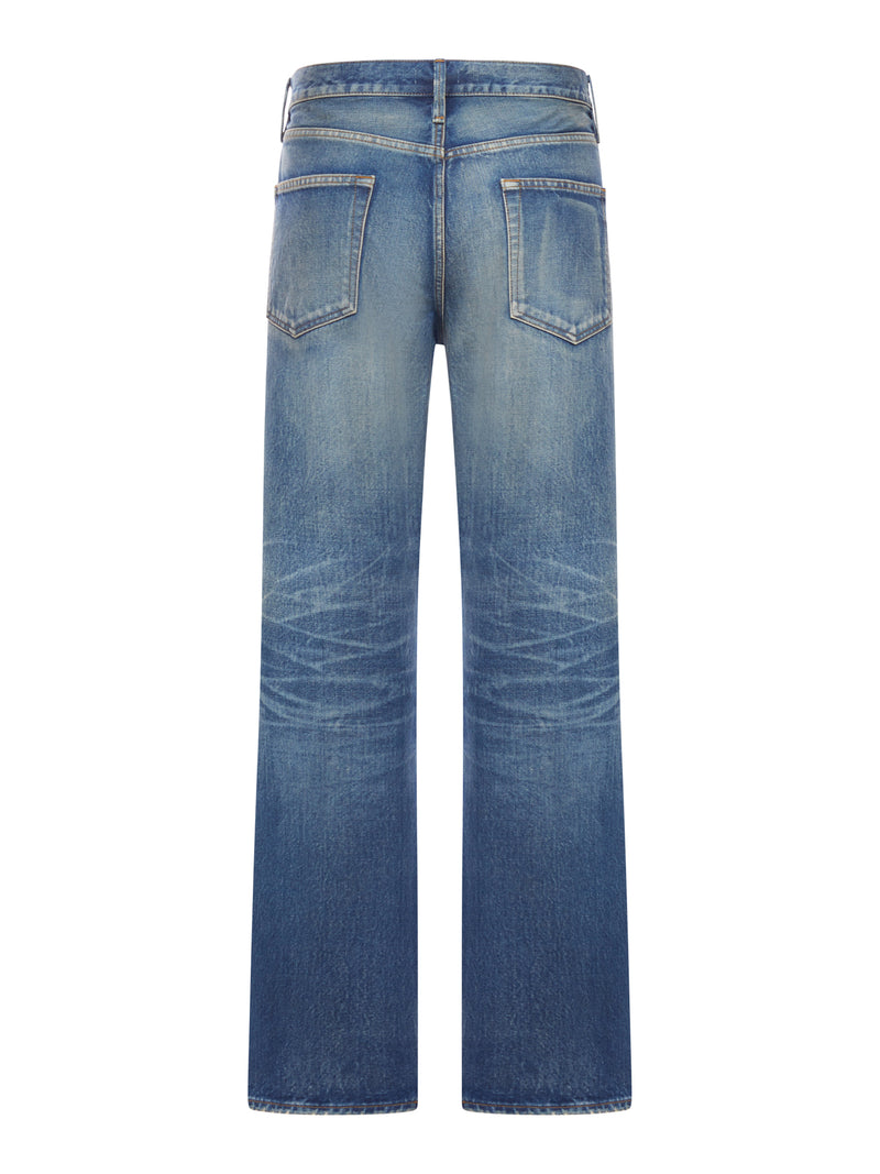 WASHED DENIM JEANS