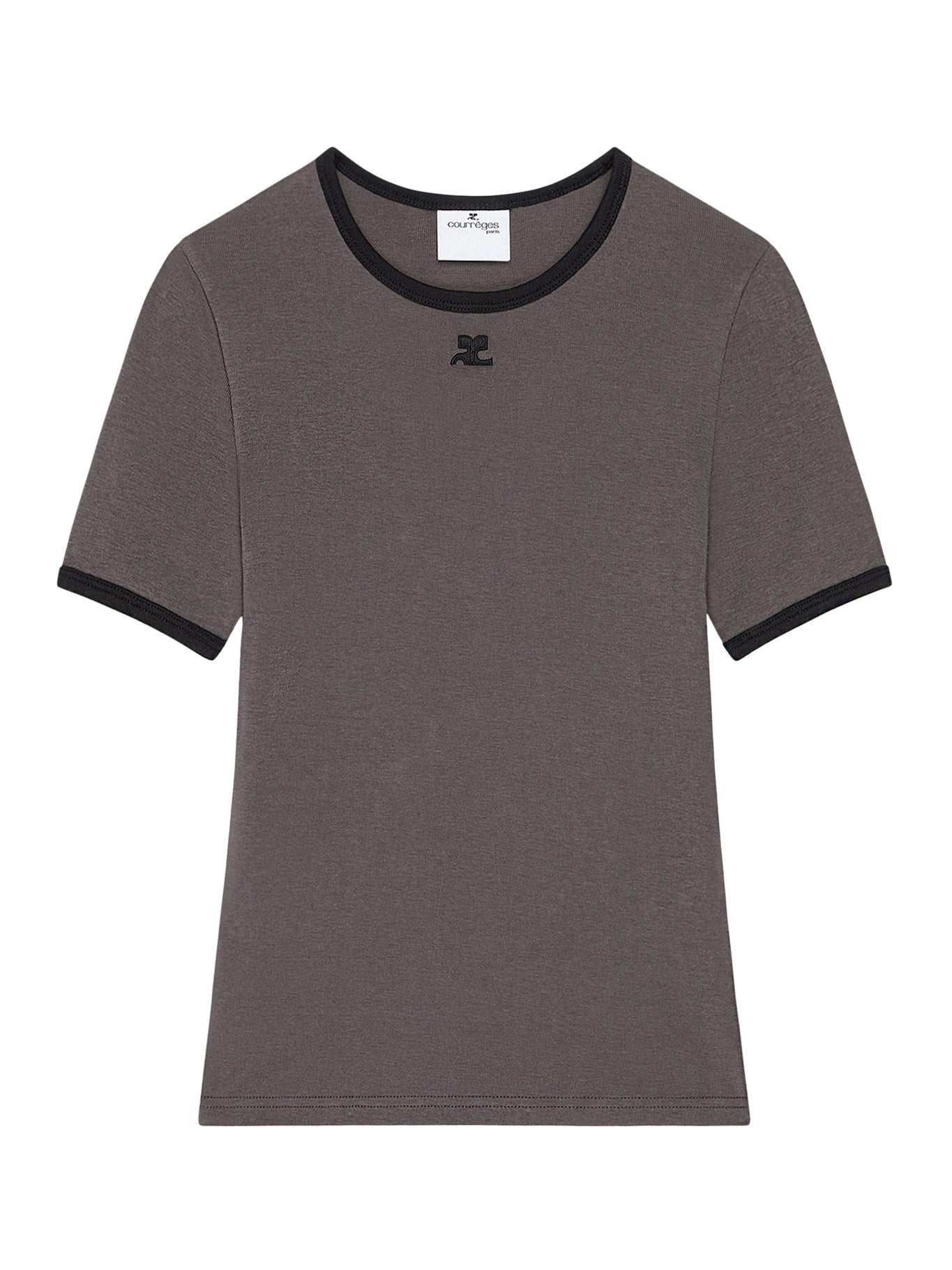T-SHIRT WITH CONTRASTING COTTON PROFILES