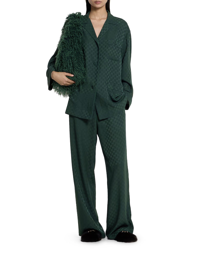 GG JACQUARD SILK SHIRT