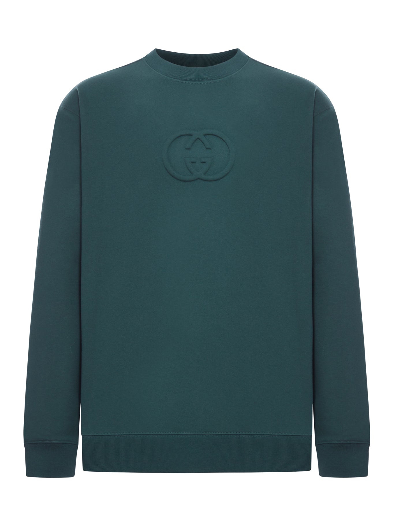 COTTON SWEATSHIRT WITH EMBOSSED LOGO