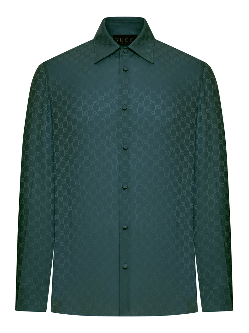GG JACQUARD SILK SHIRT