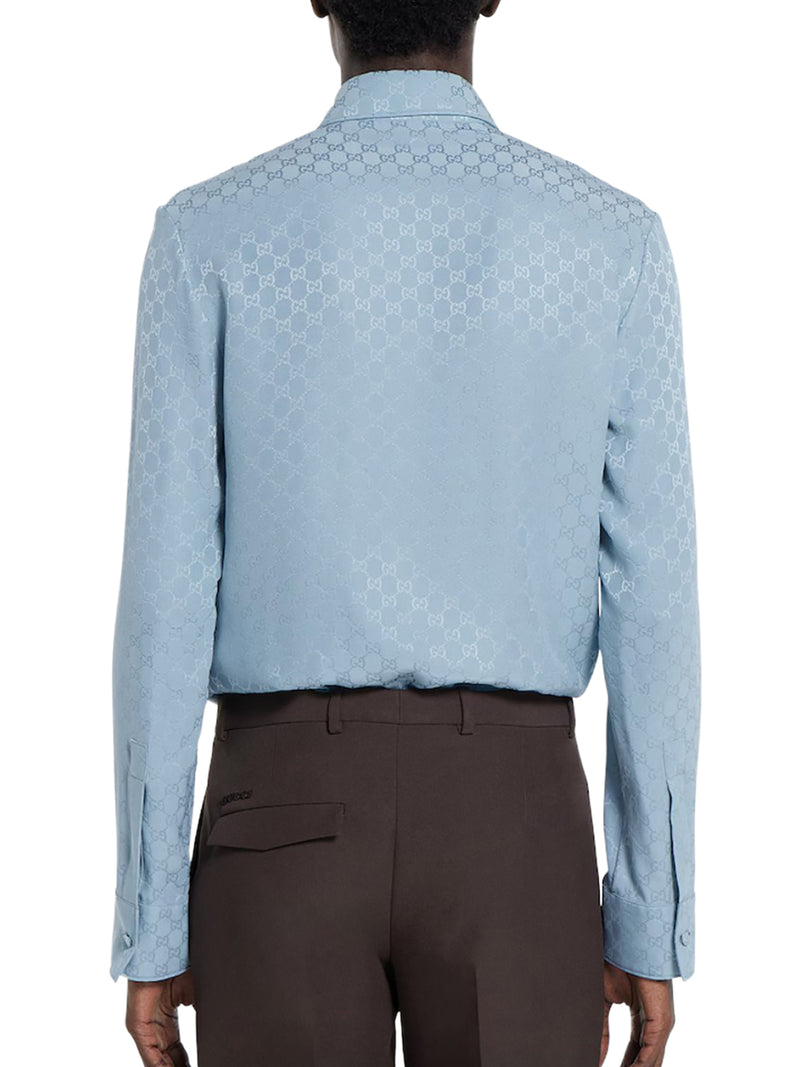 GG JACQUARD SILK SHIRT