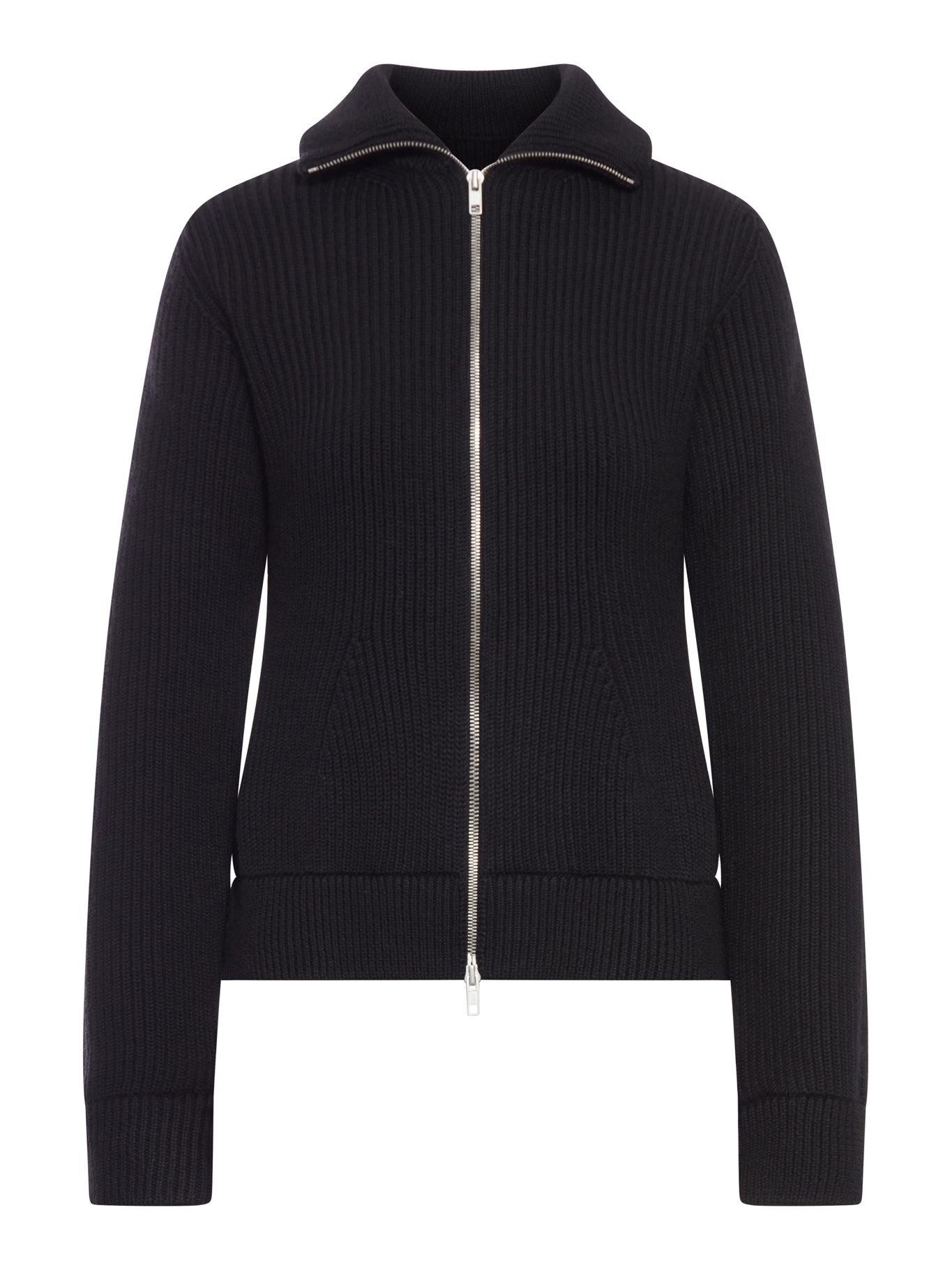 WOOL ZIP-UP CARDIGAN