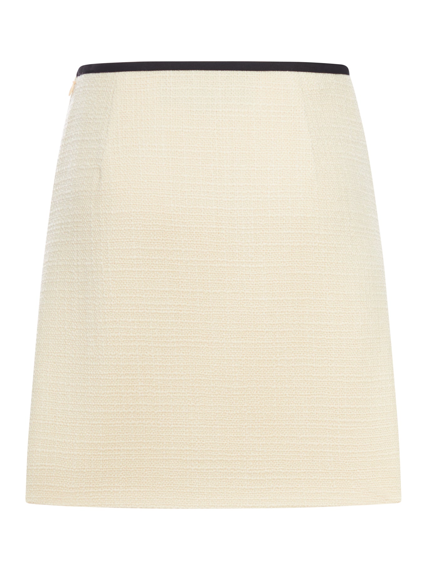 WOOL TWEED SKIRT WITH BOW