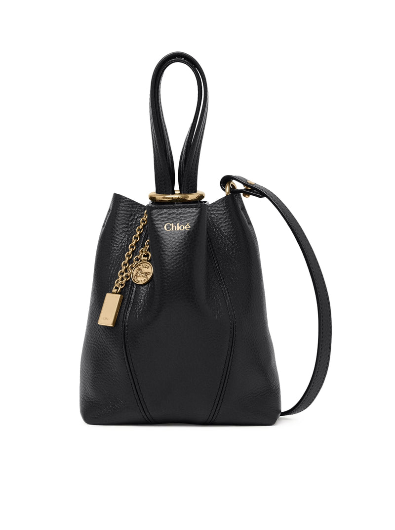 CHLOÉ SPIN SMALL TOTE BAG IN GRAINY LEATHER