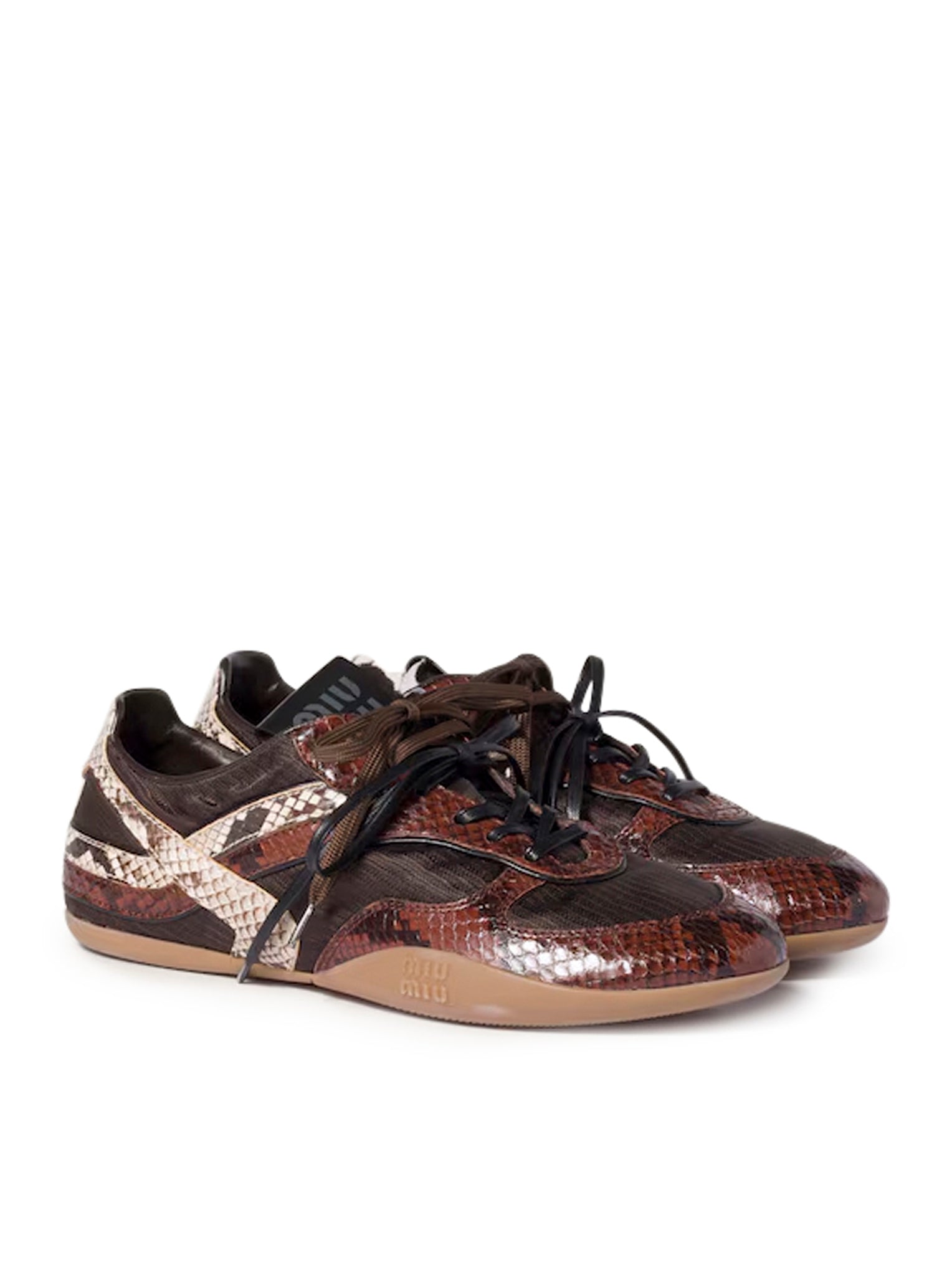 GYMNASIUM SNEAKERS IN TECHNICAL FABRIC AND PYTHON PRINT AYERS