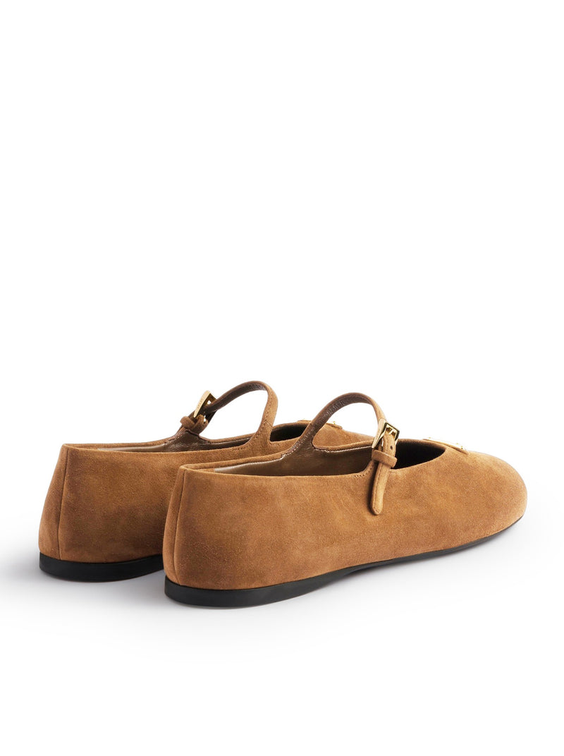 SUEDE BALLERINAS