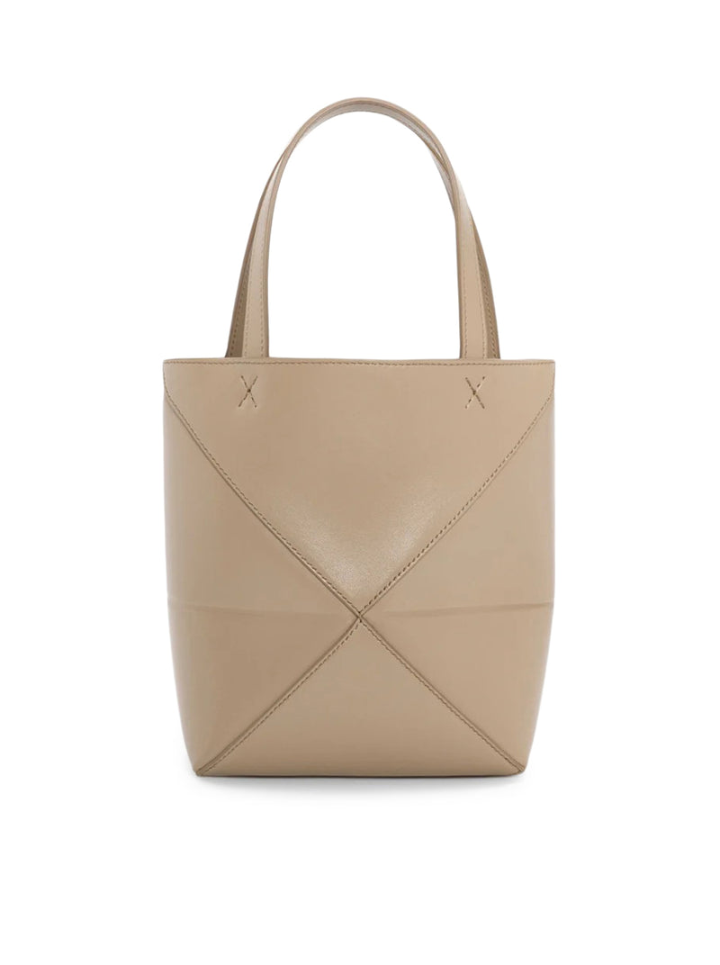 PUZZLE FOLD TOTE BAG IN POLISHED CALFSKIN