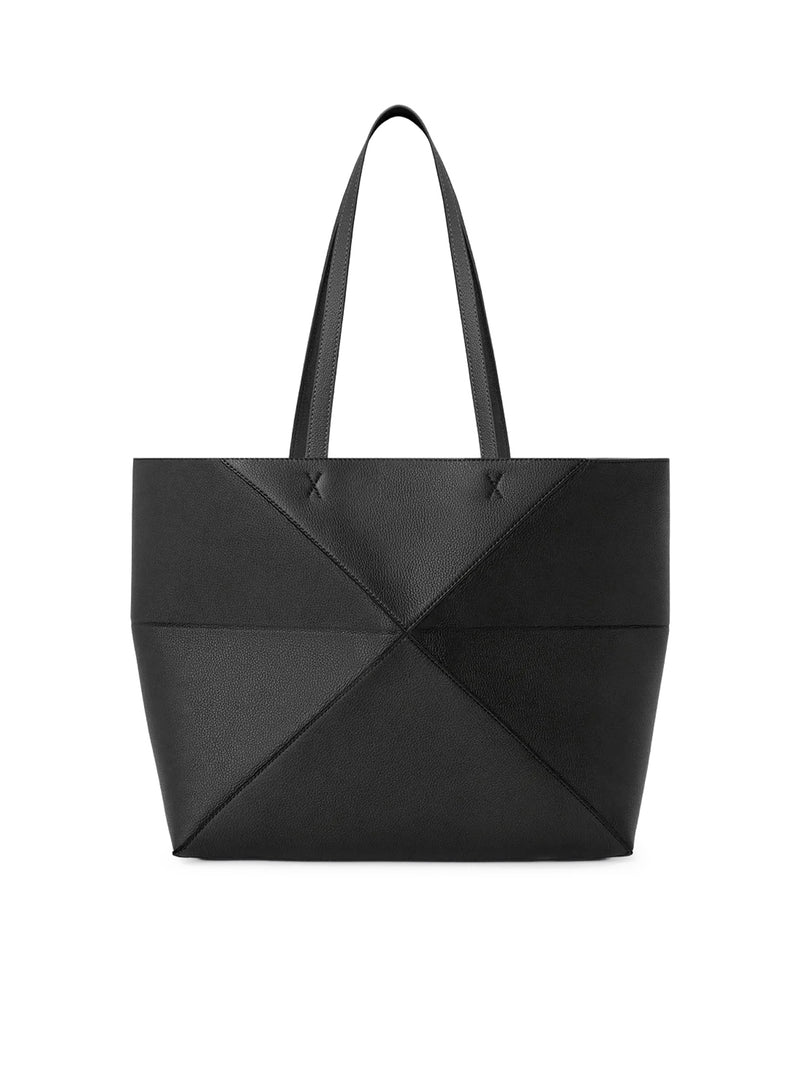 MEDIUM PUZZLE FOLD HORIZONTAL TOTE BAG IN GRAINED CALFSKIN