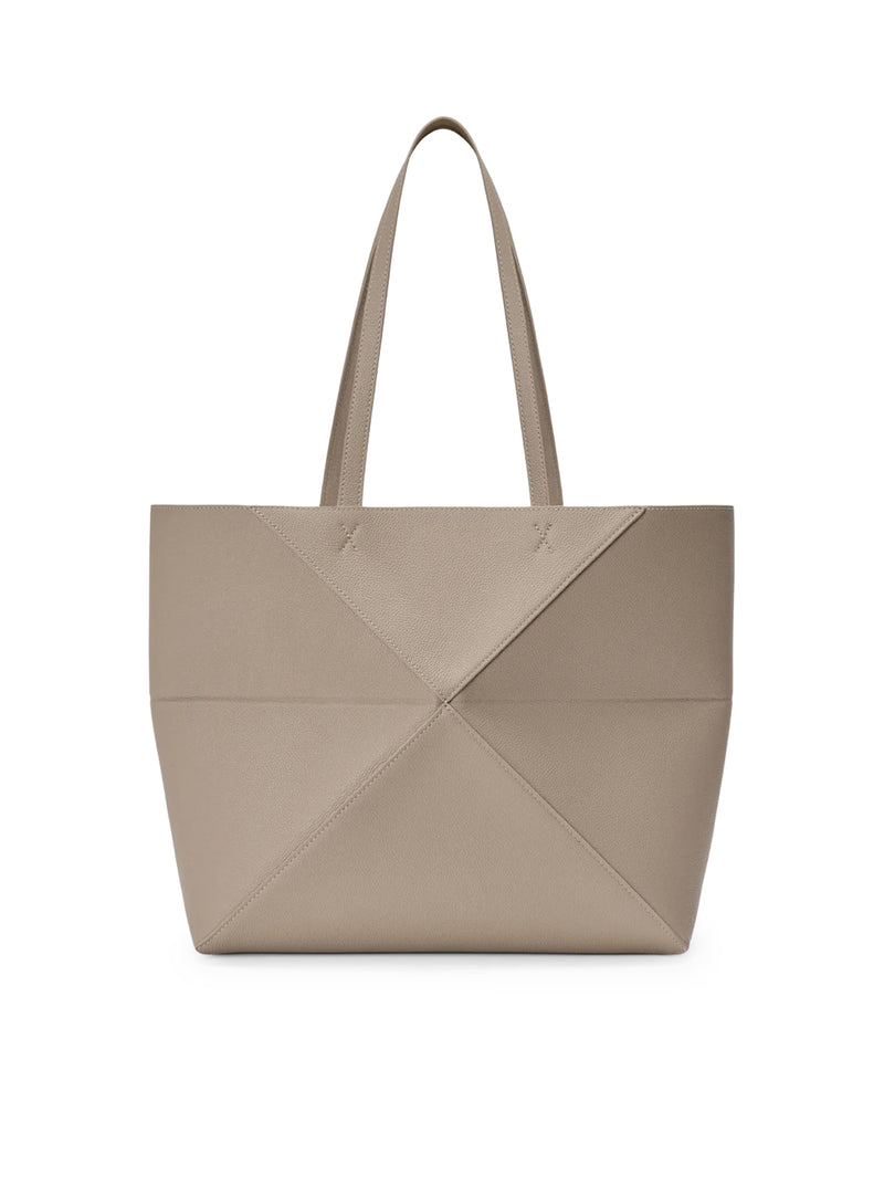MEDIUM PUZZLE FOLD HORIZONTAL TOTE BAG IN GRAINED CALFSKIN