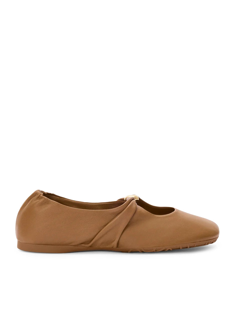 PEBBLE BALLERINAS IN LAMBSKIN NAPPA