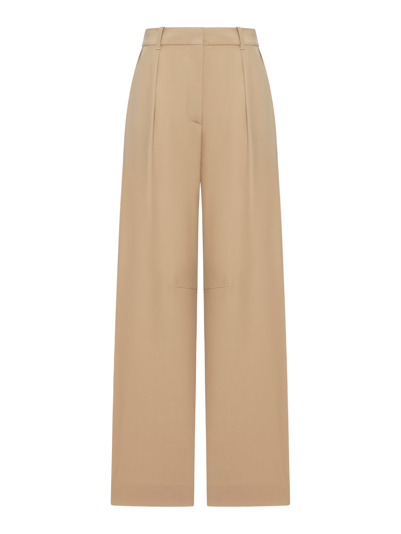 TAILORED BARREL WOOL TROUSERS