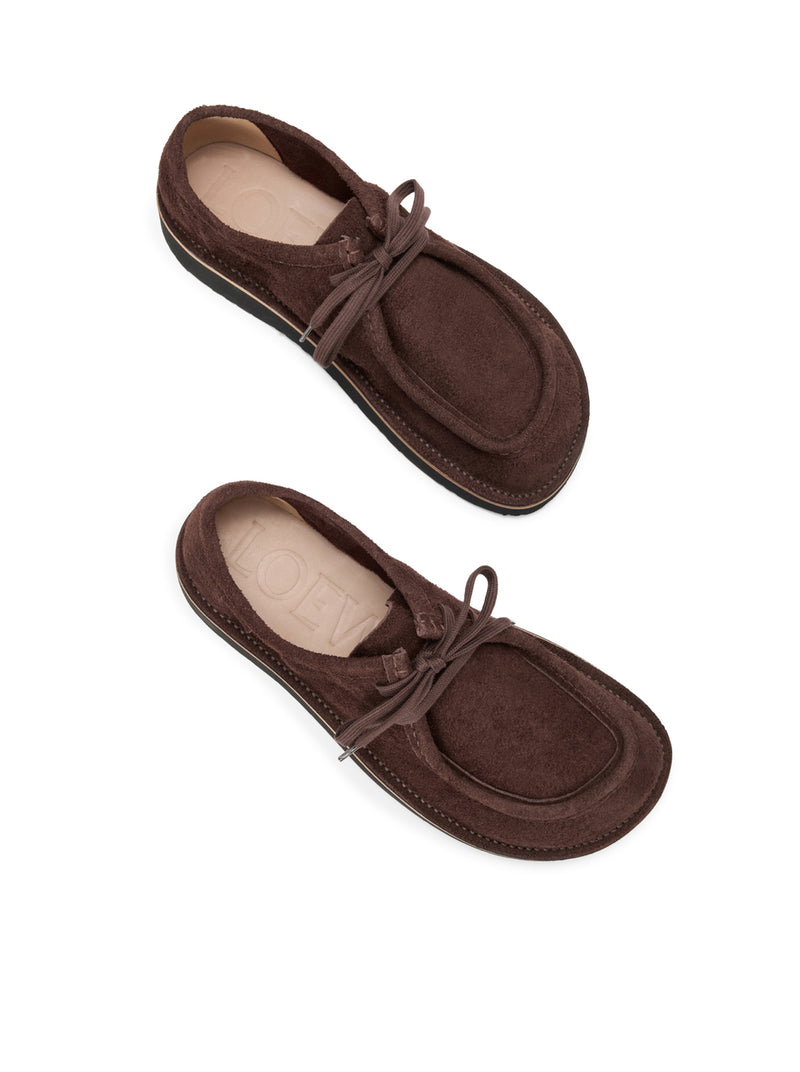 FARO LACE-UP SHOES IN SUEDE CALFSKIN