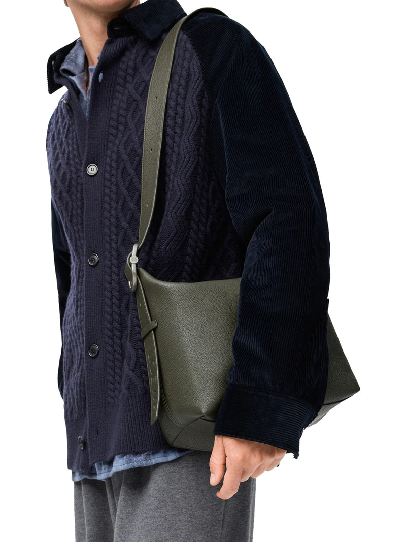 HOBO LOOP BAG IN GRAINED CALFSKIN LEATHER