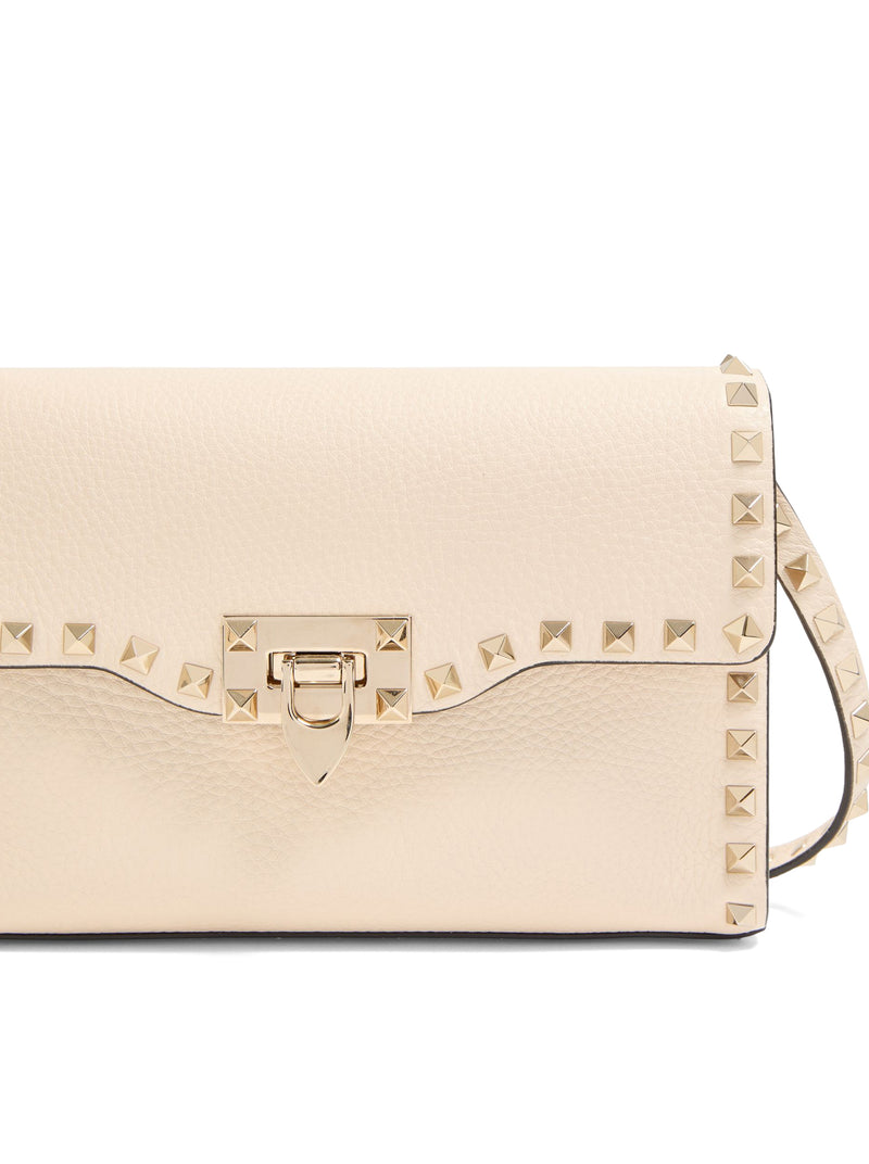 ROCKSTUD SMALL GARNET CALFSKIN CROSSBODY BAG