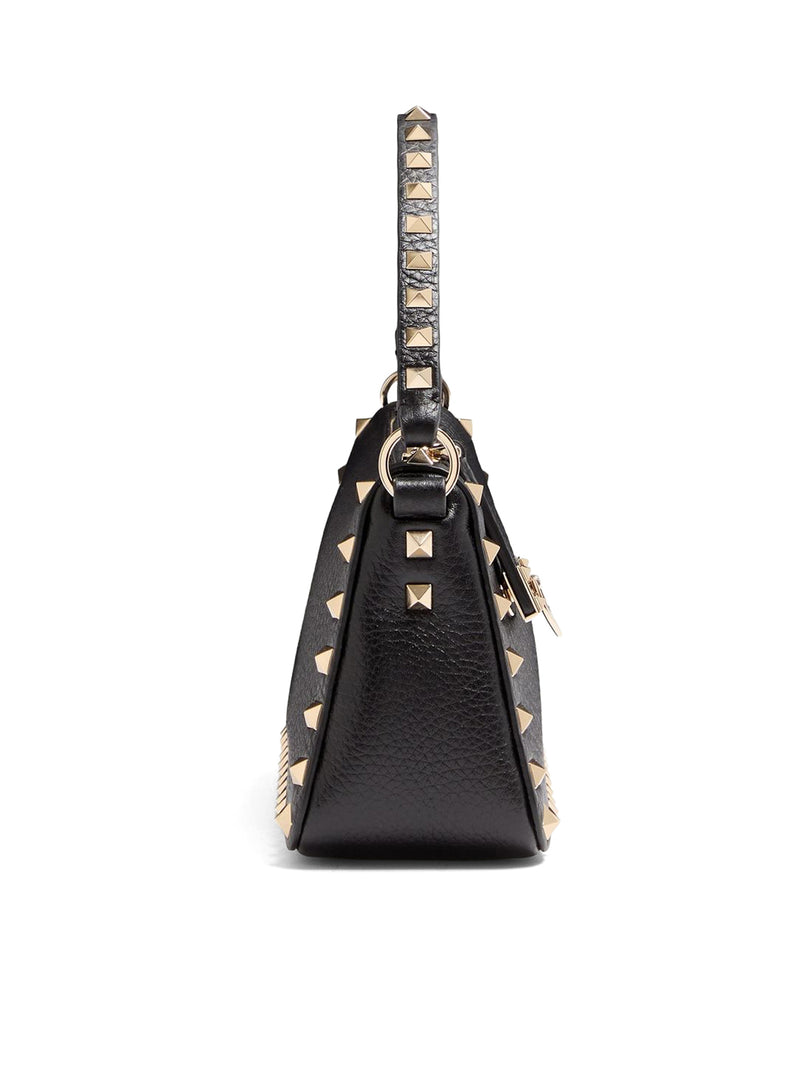 ROCKSTUD SMALL GARNET CALFSKIN CROSSBODY BAG